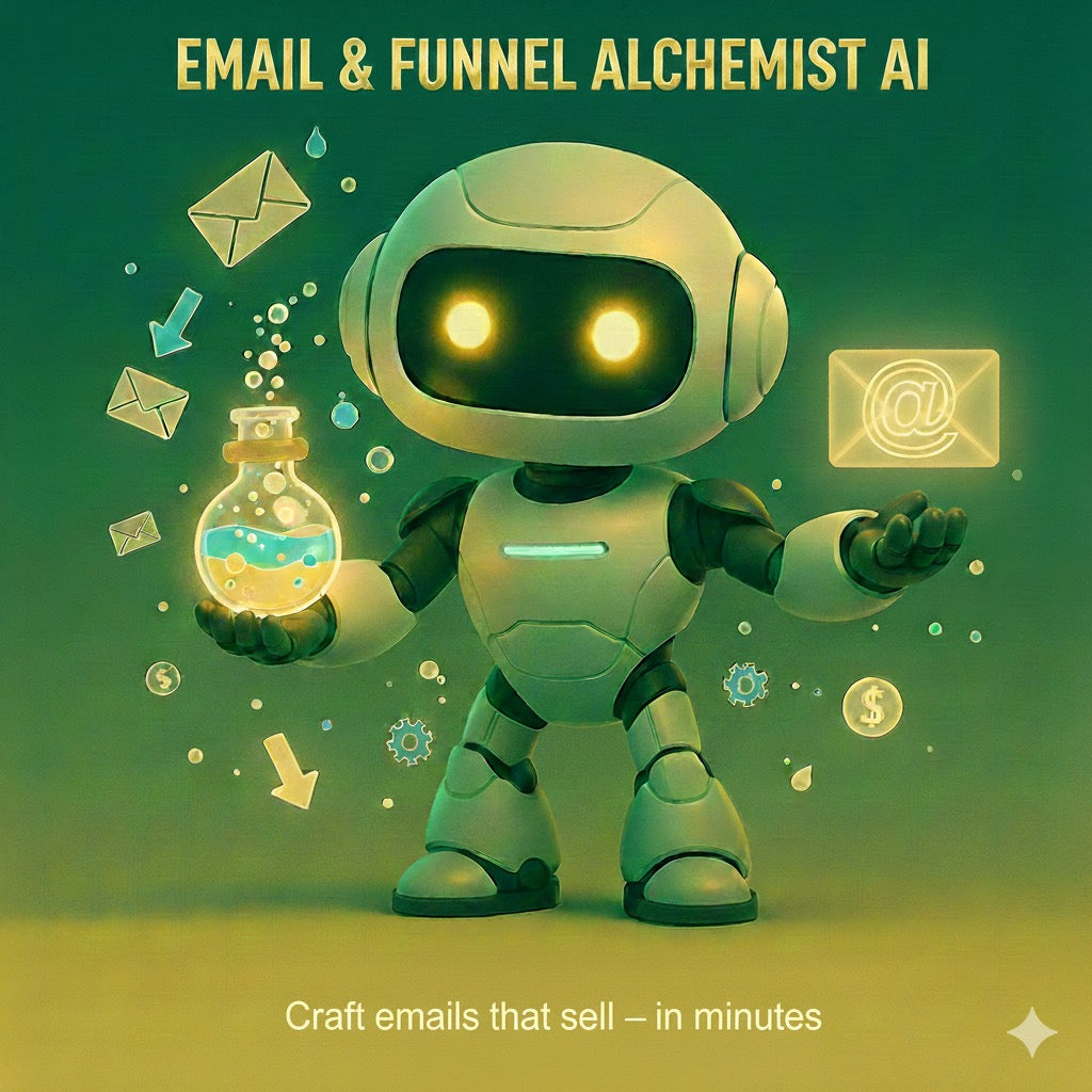 Email & Funnel Alchemist.AI — CMO-level AI for psychology-driven email, funnels, and automation.