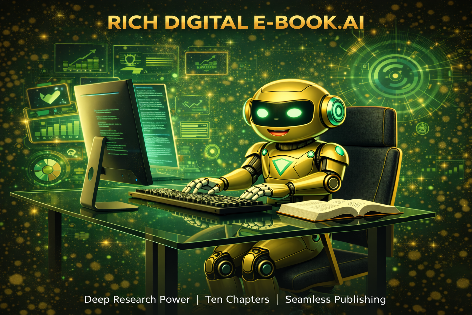 Rich Digital Ebook.AI - Write 10 Chapter Ebooks in Minutes for Any Niche